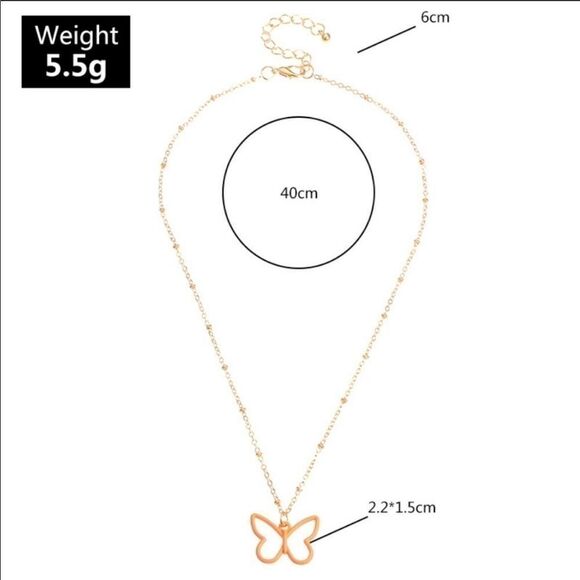 Necklace Butterfly Versatile easy to Mix and Match - Picture 7 of 11